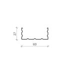 Vázprofil álmennyezethez CD60 0,5mm, 3m/db
