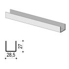 Szegélyprofil álmennyezethez UD30 0,5mm, 4m/db
