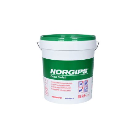 Norgips extra finish készre kevert glettelőgipsz  28kg/vödör