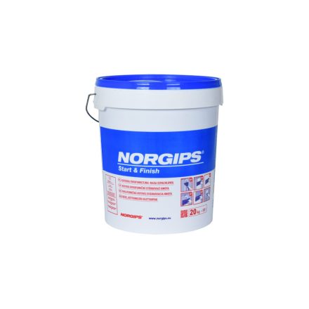 Norgips start and finish készre kevert glettelő és hézagológipsz  20kg/vödör